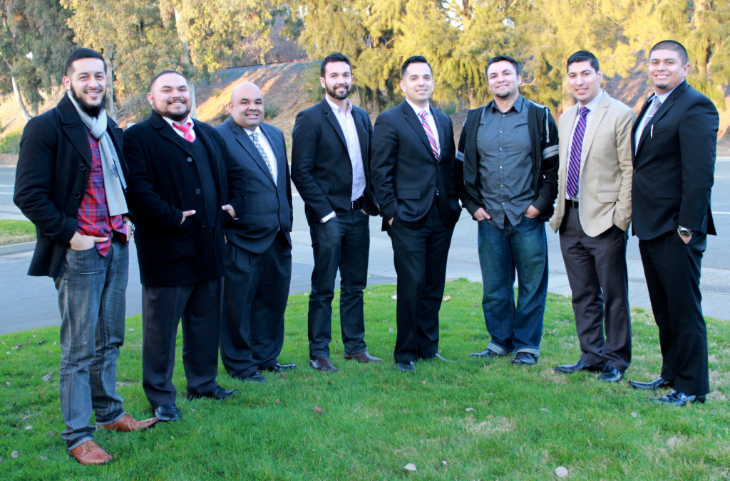 The 2015 National Alumni Association: From left to right: Juan V López (director of planning & marketing), Eric Monzón (vice president), Joaquin Amaral (chief financial officer), Eric Baca (national president) Angel Barajas (chief executive officer) Victor Marquez (secretary), Marlon Cuellar (director of scholarship), Sergio Andrade (director of membership)